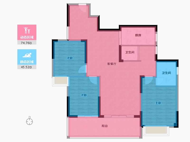 湖南省-郴州市-银都一品-114.00-户型库-动静分区