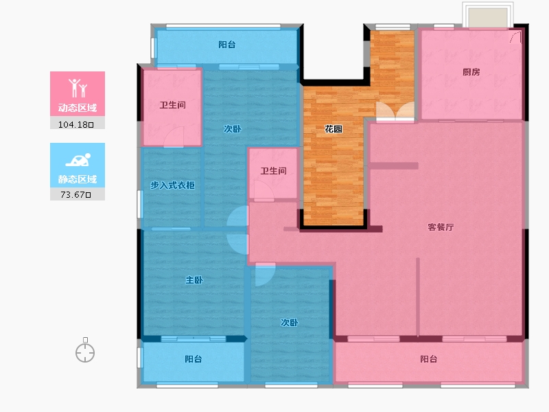 云南省-昆明市-滇池俊府-150.00-户型库-动静分区