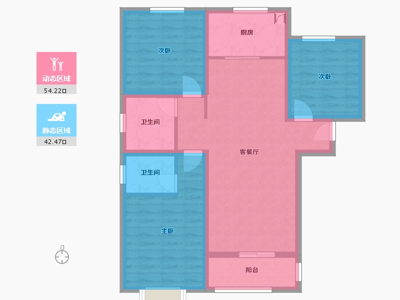 河南省-濮阳市-翰林苑-102.00-户型库-动静分区