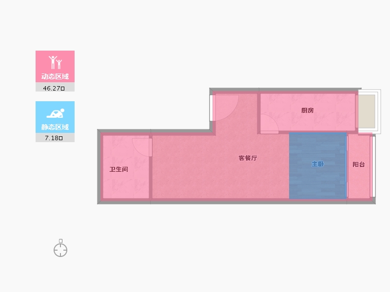 河南省-南阳市-亿安天下城-41.80-户型库-动静分区