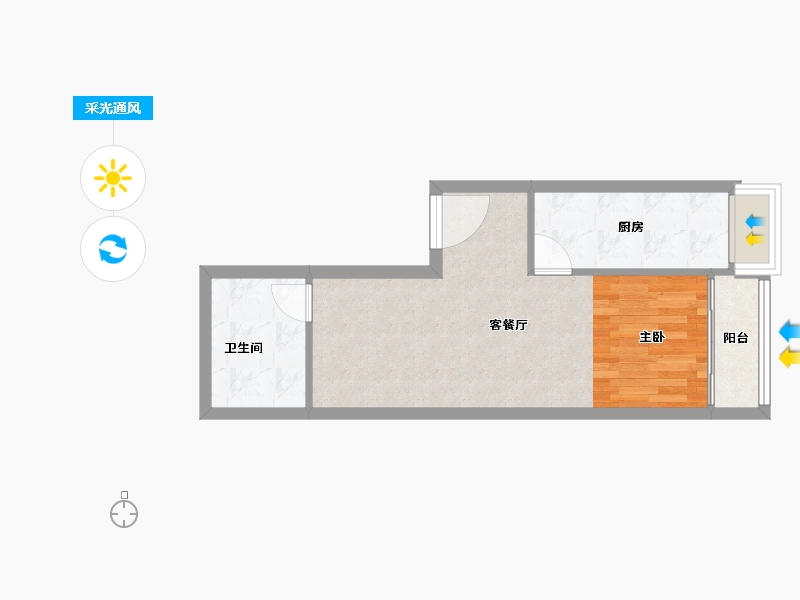 河南省-南阳市-亿安天下城-41.80-户型库-采光通风