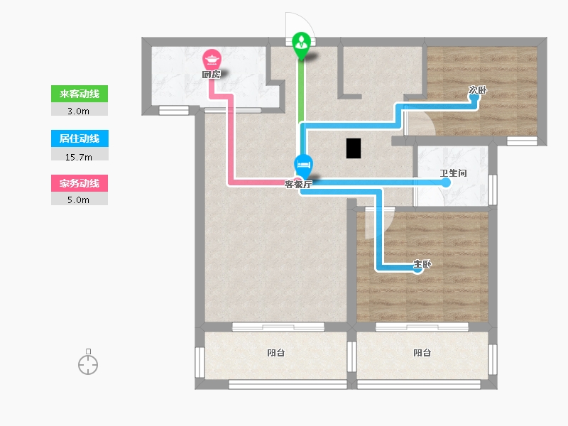 福建省-漳州市-联创城市广场-67.09-户型库-动静线