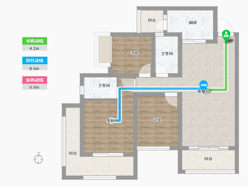 四川省-成都市-中德英伦世邦-77.60-户型库-动静线