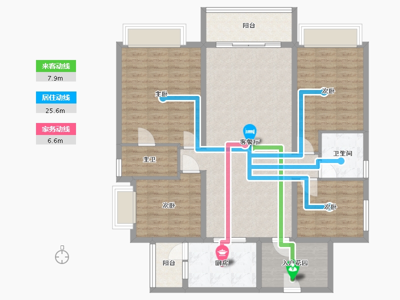 四川省-成都市-熙畔别院-113.27-户型库-动静线