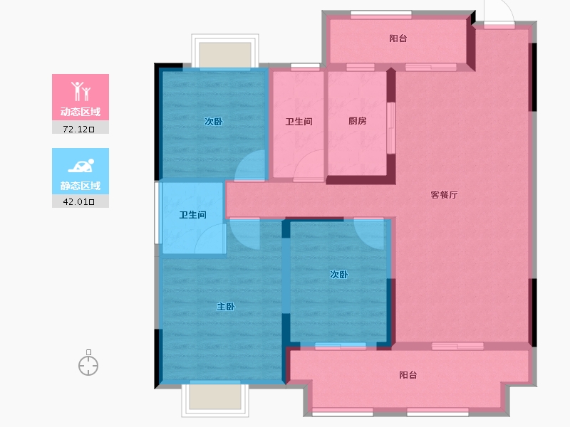 河南省-驻马店市-上蔡建业府-102.20-户型库-动静分区