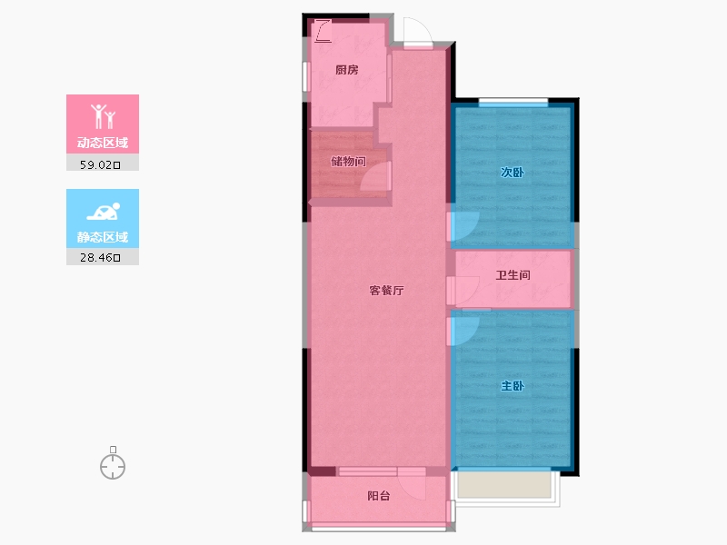 山东省-青岛市-西海岸尚嘉中心-78.09-户型库-动静分区