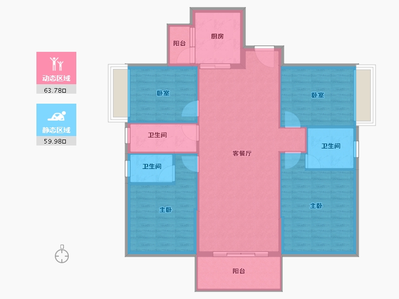 广东省-云浮市-创宇汇景城-113.23-户型库-动静分区