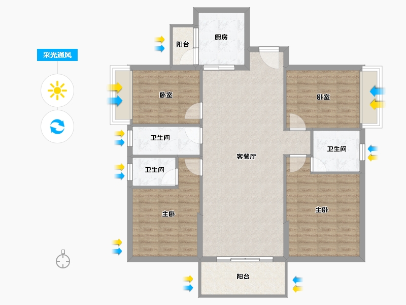 广东省-云浮市-创宇汇景城-113.23-户型库-采光通风