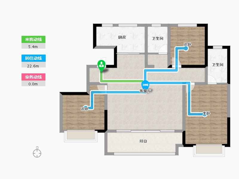 山东省-聊城市-汇丰建润·桃李春风-116.97-户型库-动静线