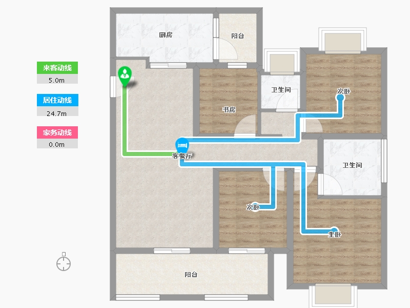 河南省-驻马店市-春熙里-104.92-户型库-动静线