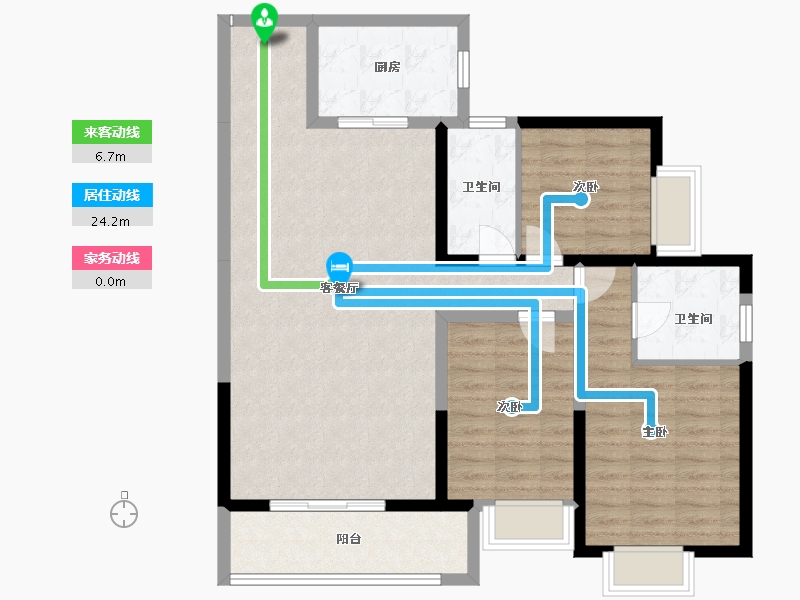 陕西省-咸阳市-宇宏健康花城-100.01-户型库-动静线