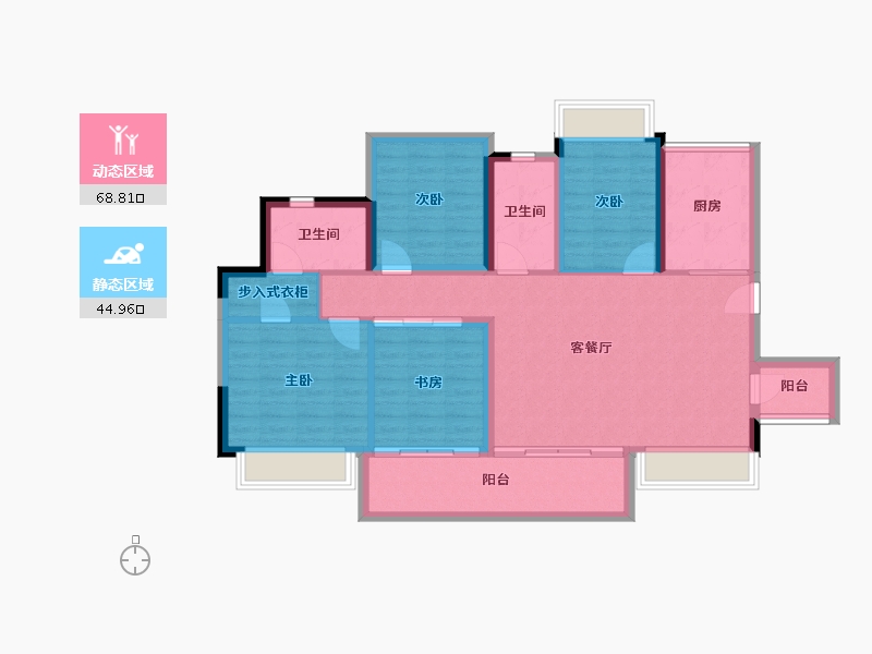 四川省-内江市-嘉宏未来方舟-102.46-户型库-动静分区