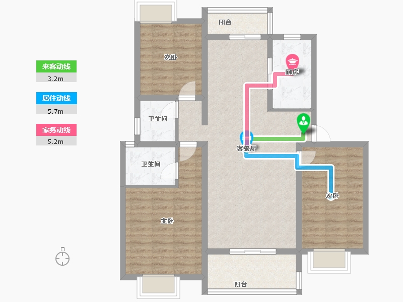 江西省-抚州市-乐安中大府-93.60-户型库-动静线