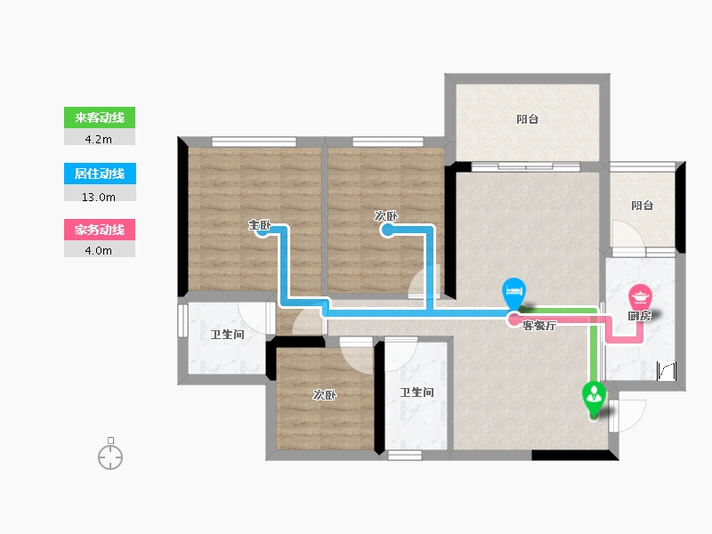 四川省-宜宾市-邦泰大学路1号-77.24-户型库-动静线