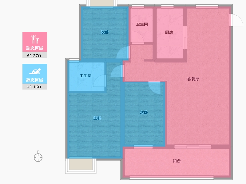 江西省-抚州市-乐安中大府-93.61-户型库-动静分区