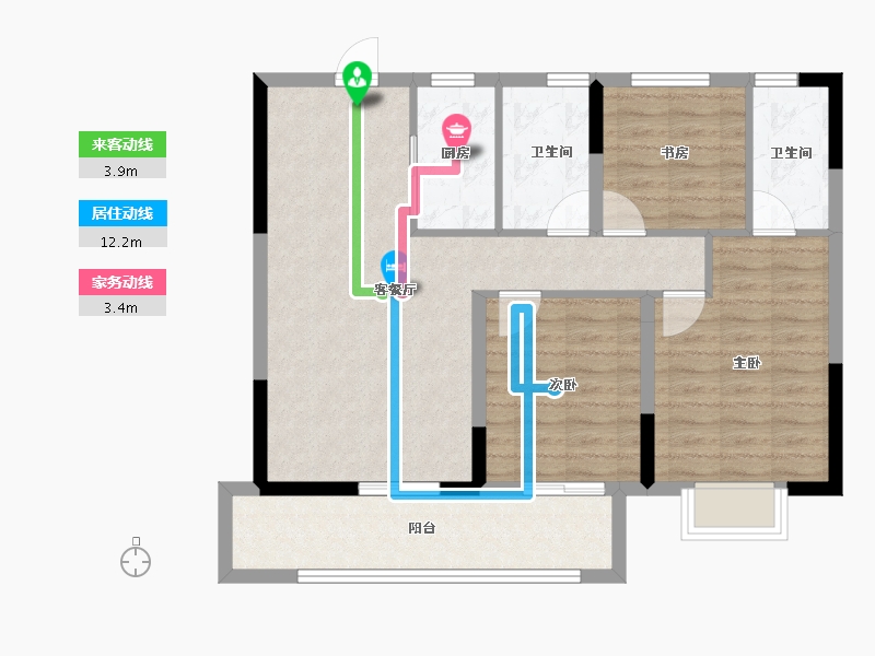 江西省-抚州市-山水文城-84.79-户型库-动静线