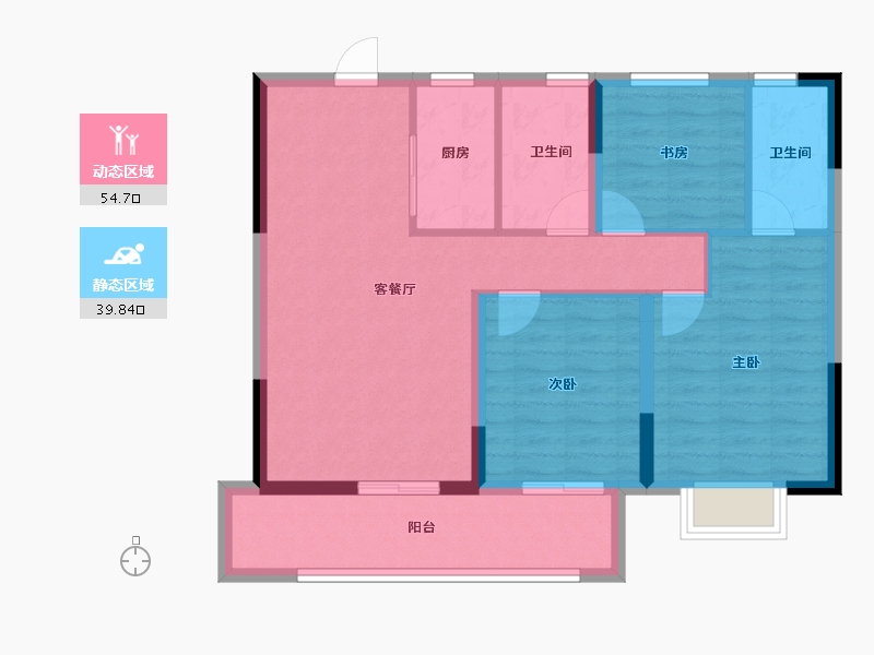 江西省-抚州市-山水文城-84.79-户型库-动静分区