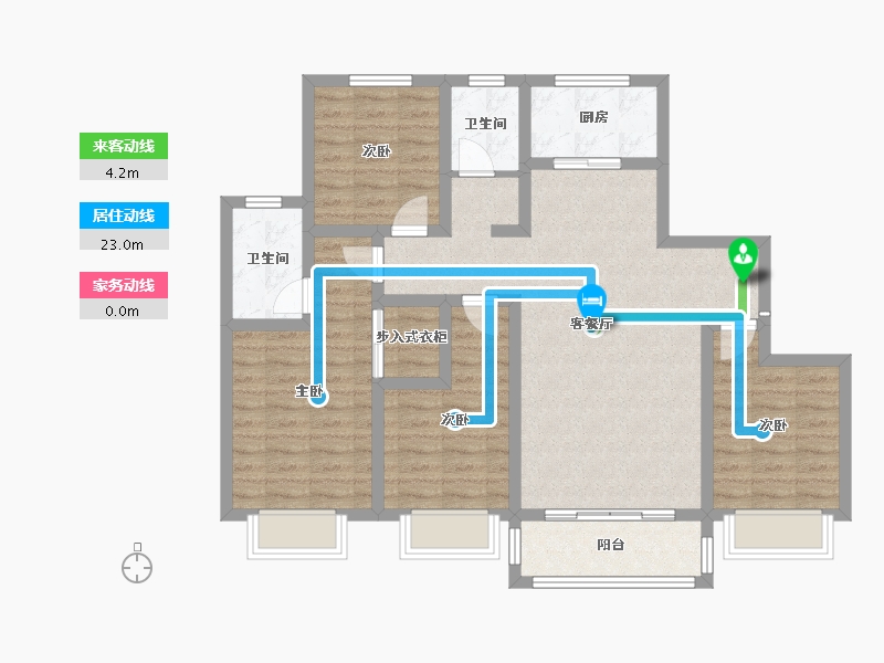 陕西省-咸阳市-乾州壹号-98.98-户型库-动静线