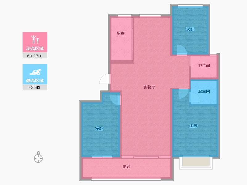 山东省-聊城市-畅博·书香首府-103.86-户型库-动静分区