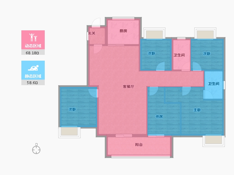 江西省-抚州市-华章三科状元台-114.49-户型库-动静分区