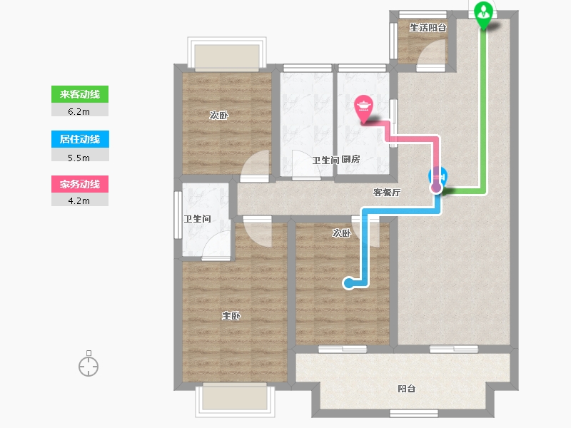 河南省-驻马店市-建业薄山府-101.29-户型库-动静线