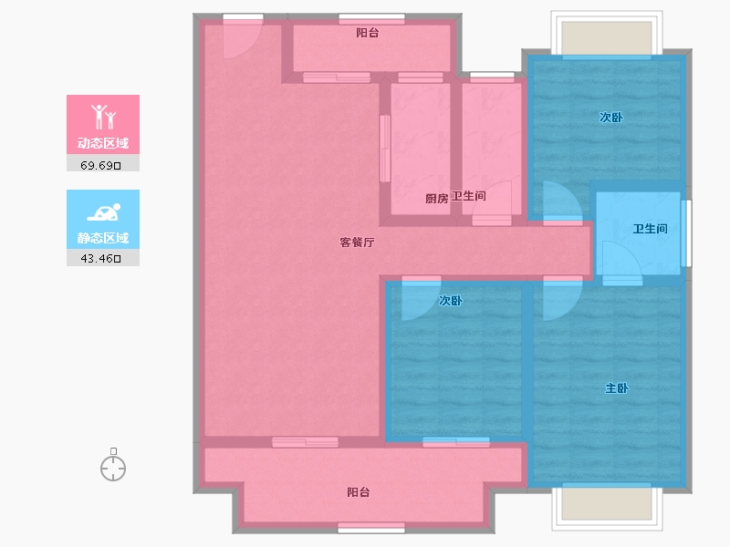 河南省-驻马店市-建业天中府-100.25-户型库-动静分区