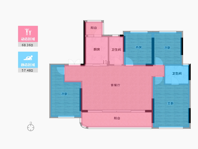 四川省-成都市-德商石榴春和天骄-110.00-户型库-动静分区