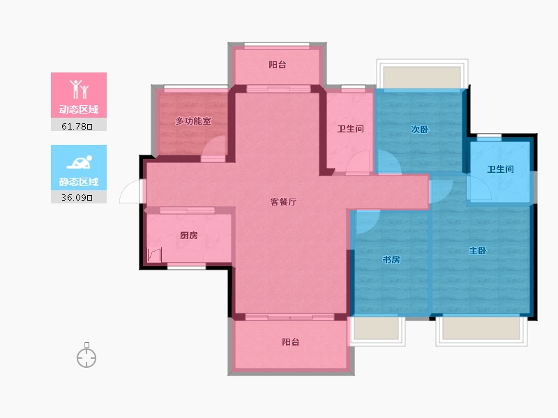 广东省-惠州市-五矿哈施塔特-87.24-户型库-动静分区