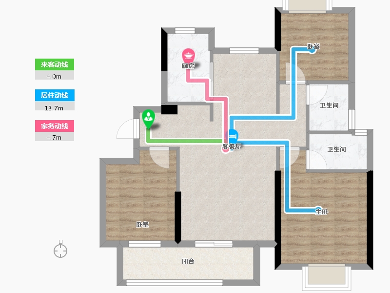 江西省-抚州市-荣安和府-81.59-户型库-动静线