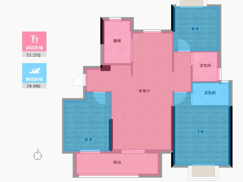 江西省-抚州市-荣安和府-81.59-户型库-动静分区