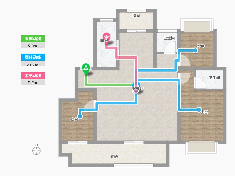 河南省-驻马店市-建业天中府-99.98-户型库-动静线