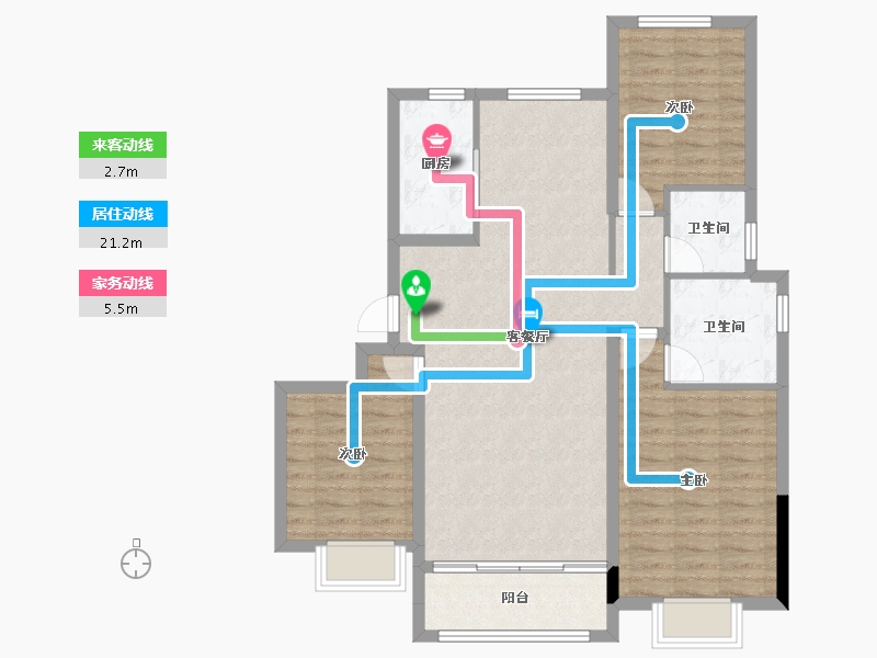 山东省-烟台市-大都馨悦-96.10-户型库-动静线