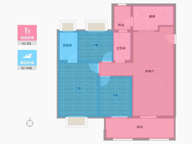 河南省-驻马店市-春熙里-95.22-户型库-动静分区