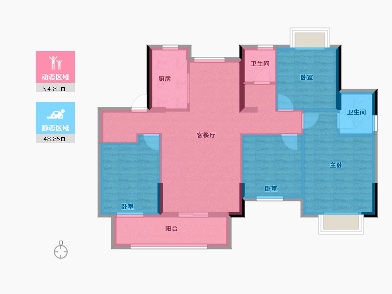 江西省-抚州市-荣安和府-92.80-户型库-动静分区