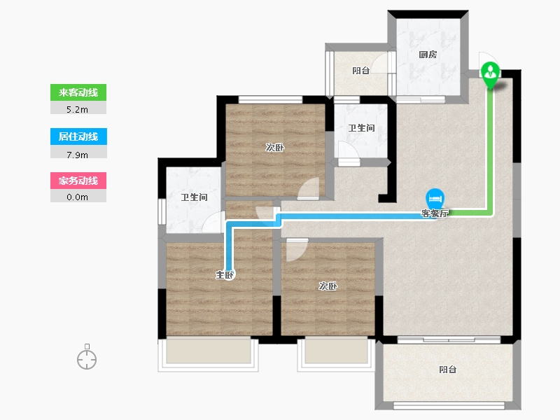 四川省-成都市-建泰御嘉花苑-83.02-户型库-动静线