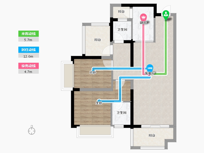 广东省-惠州市-金科颐景园-74.71-户型库-动静线