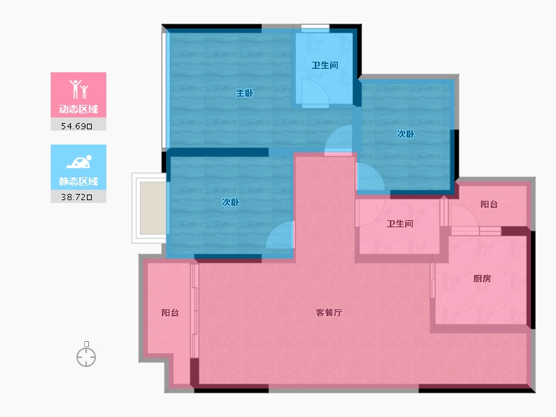 四川省-内江市-嘉宏未来方舟-82.31-户型库-动静分区