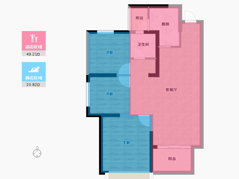 四川省-内江市-嘉宏未来方舟-71.19-户型库-动静分区