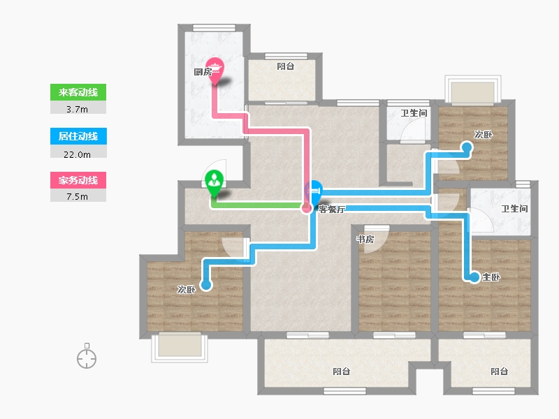 河南省-驻马店市-建业天中府-113.19-户型库-动静线