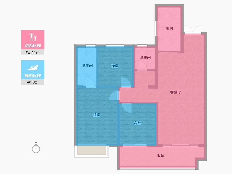 山东省-临沂市-房源·西岸公园-102.00-户型库-动静分区