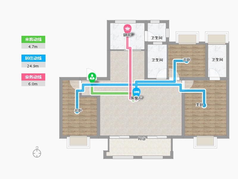 河南省-驻马店市-春熙里-108.18-户型库-动静线