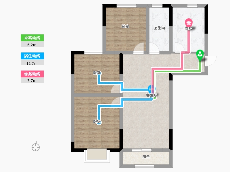 江苏省-镇江市-嘉荟新城-82.40-户型库-动静线