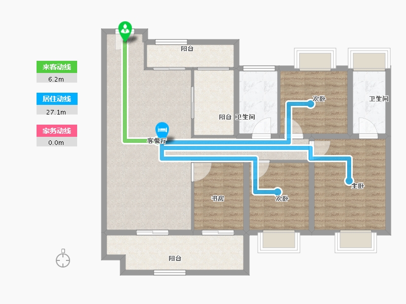 河南省-驻马店市-建业天中府-110.90-户型库-动静线