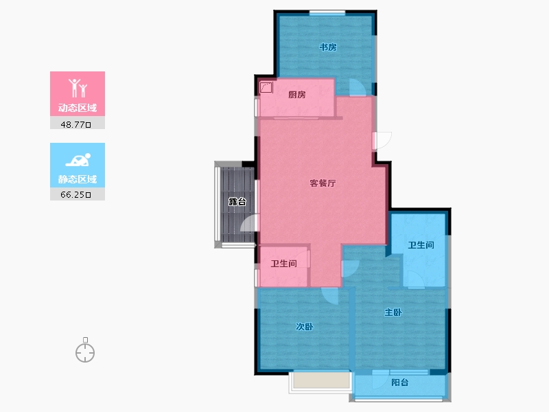 山东省-青岛市-西海岸尚嘉中心-109.60-户型库-动静分区