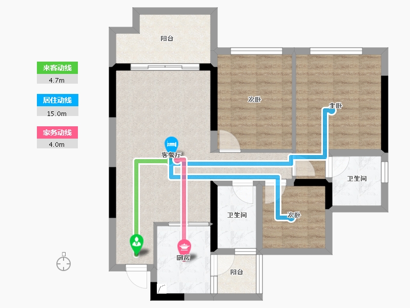 四川省-宜宾市-邦泰大学路1号-75.77-户型库-动静线