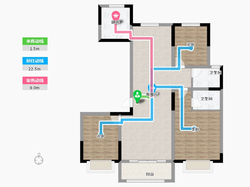 山东省-聊城市-民生·赛雅世纪城-101.15-户型库-动静线