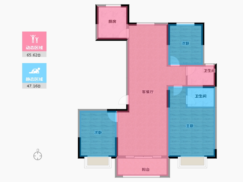 山东省-聊城市-民生·赛雅世纪城-101.15-户型库-动静分区