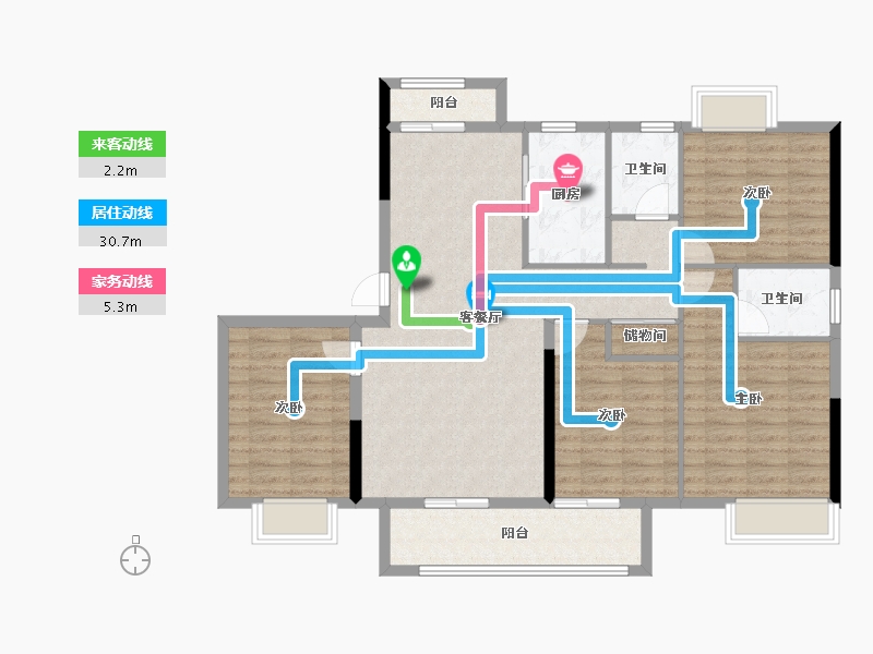 江西省-抚州市-​三科悦江台-109.39-户型库-动静线