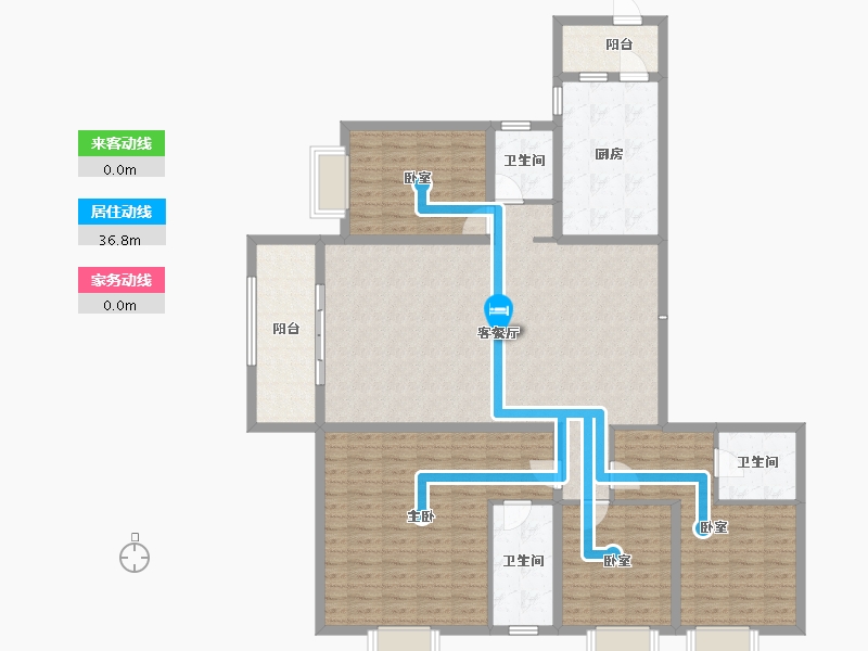 山东省-菏泽市-菏泽碧桂园-151.74-户型库-动静线