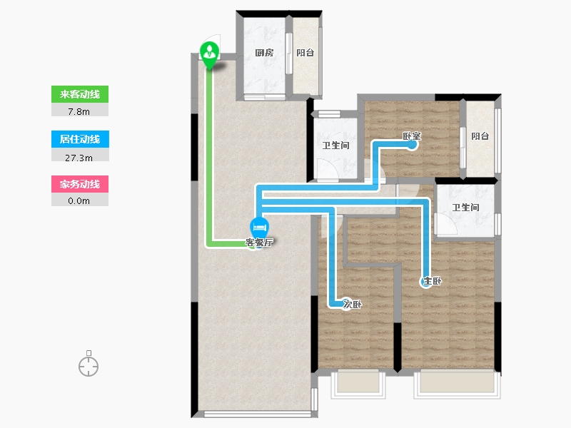 山东省-济南市-嘉州新城-120.00-户型库-动静线